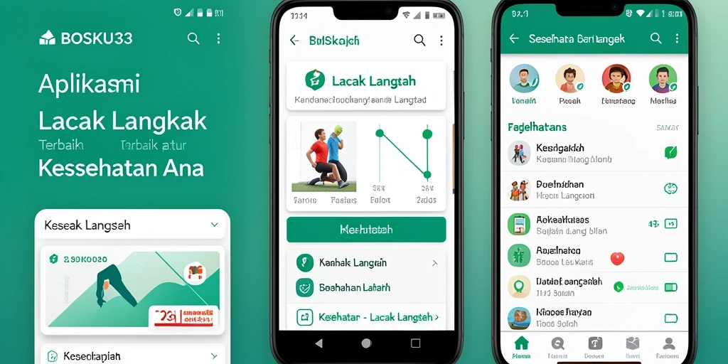 Tampilan antarmuka utama BOSKU33 dengan fitur Lacak Langkah yang mudah digunakan.