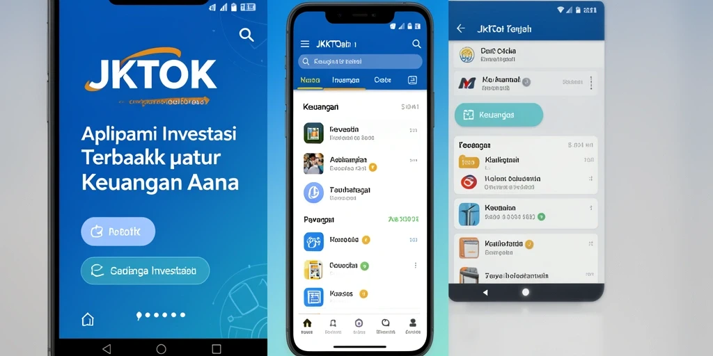 Antarmuka JKTOK yang modern untuk pengelolaan investasi.