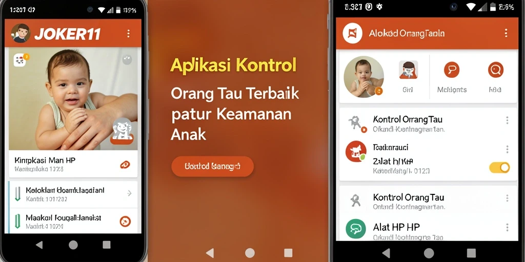 Antarmuka JOKER11 yang simple dan mudah digunakan untuk kontrol orang tua.
