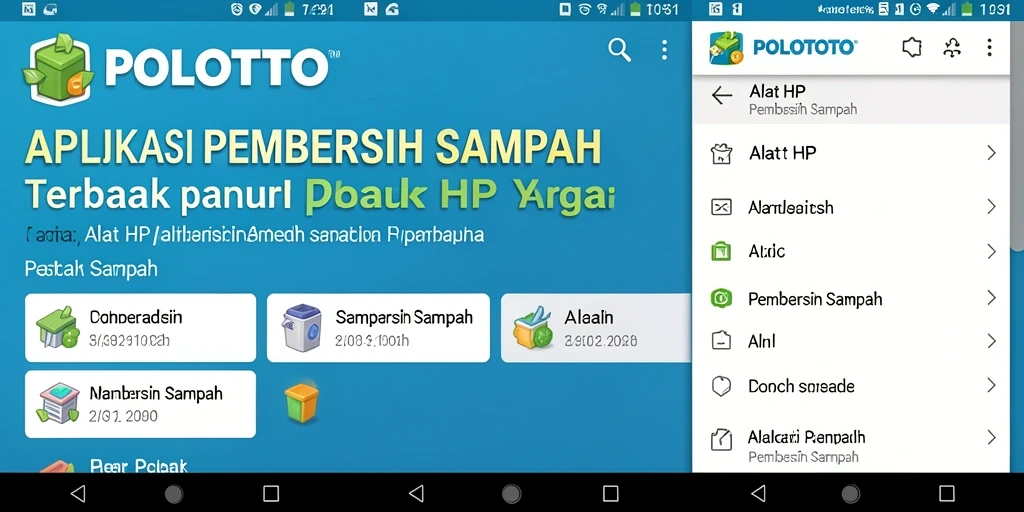Tampilan antarmuka POLOTOTO yang sederhana dan intuitif.