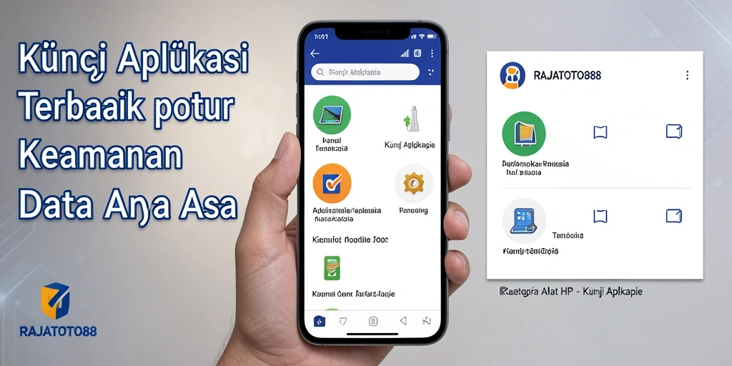 Tampilan antarmuka RAJATOTO88 menunjukkan fitur penguncian aplikasi yang canggih.