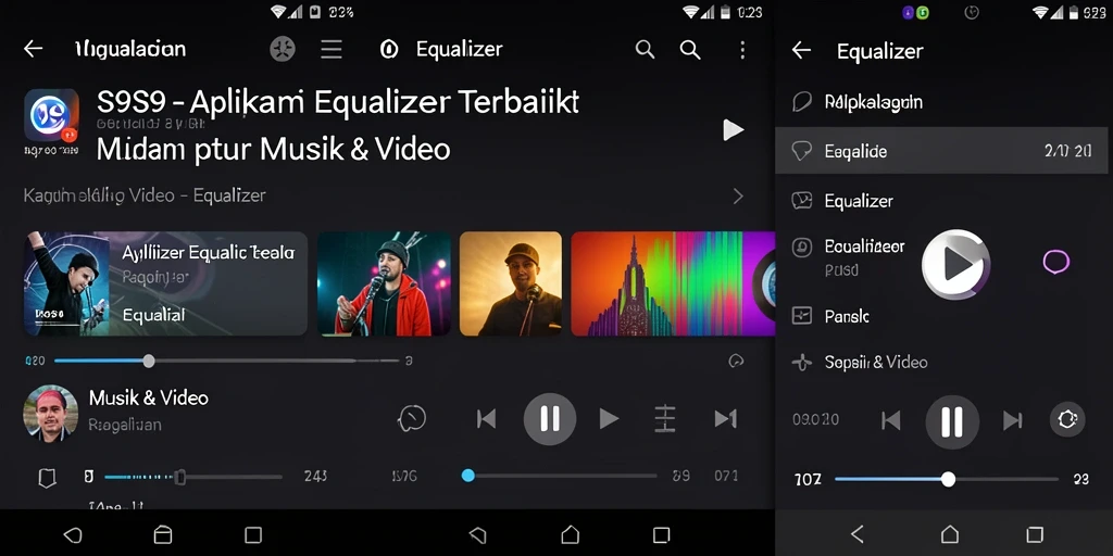 Tampilan antarmuka S9S9 yang user-friendly untuk pengaturan Equalizer.